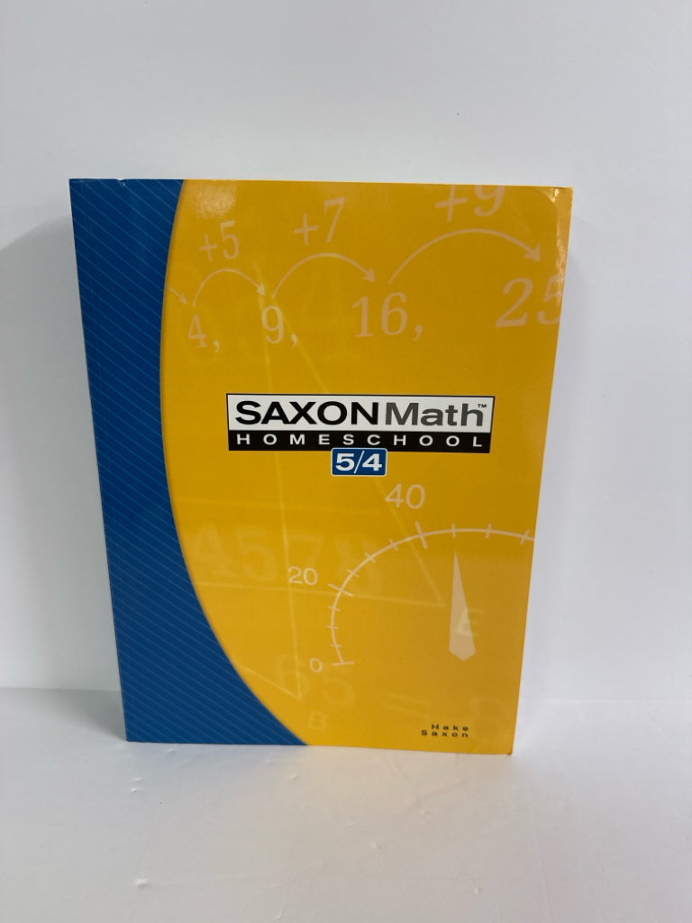 Math 54 Saxon Student Book Pre-Owned Hake 4th Grade Mathematics Textbooks