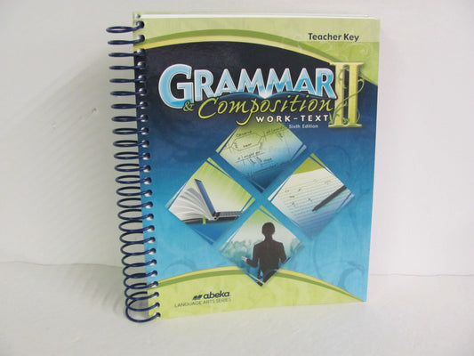 Grammar & Composition II Abeka Teacher Key  Pre-Owned Language Textbooks