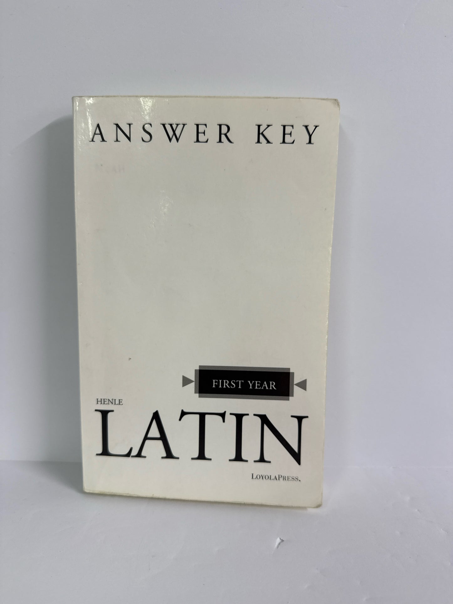 Henle First Year Answer Key Loyola Press Pre-Owned Latin Books
