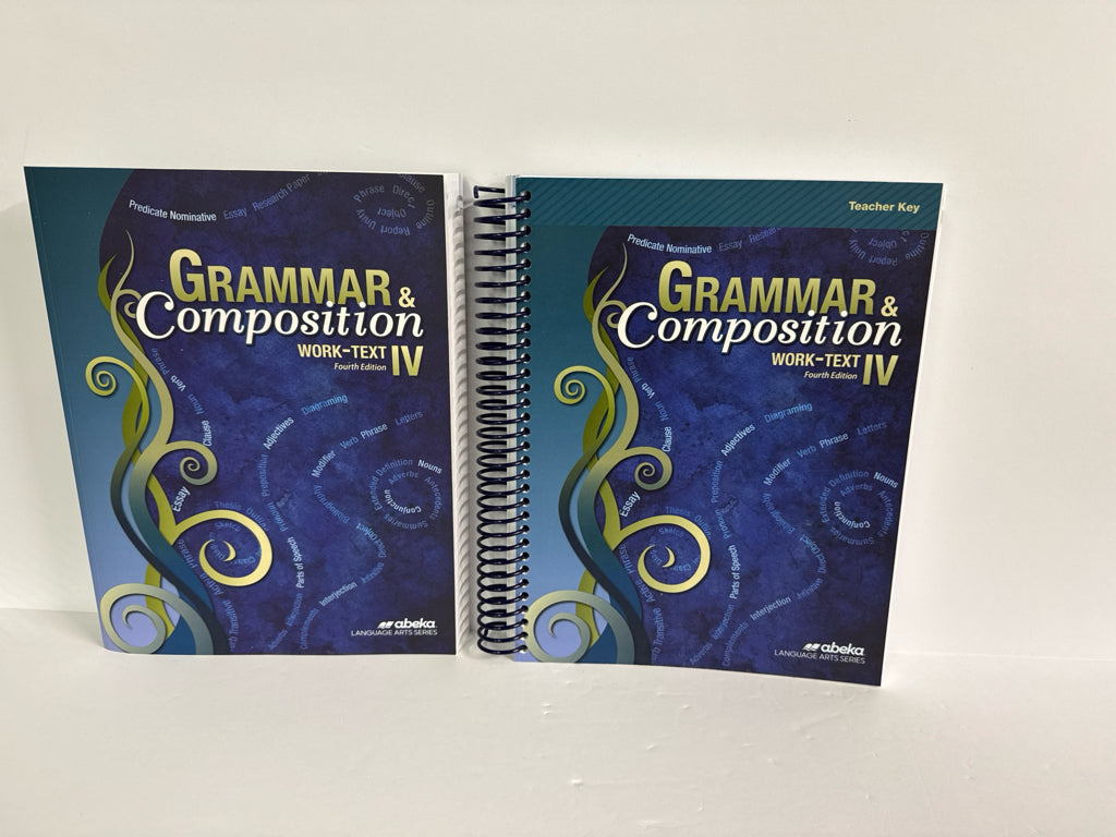 Grammar & Composition IV Abeka Set Pre-Owned 10th Grade Language Textbooks
