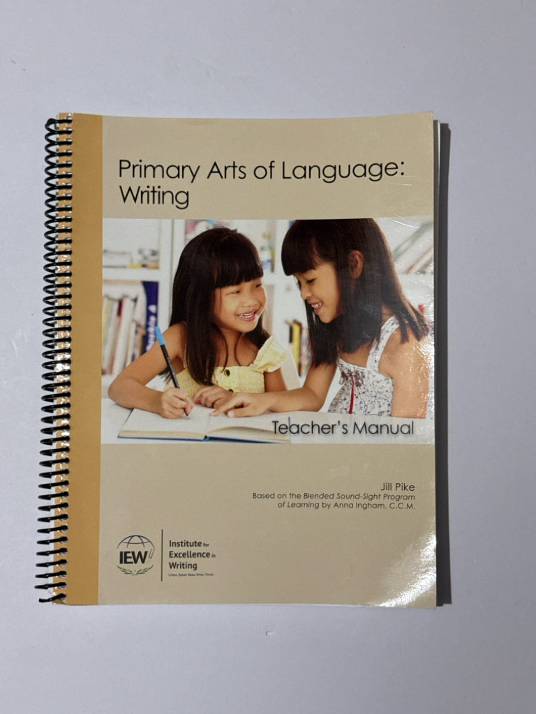 Primary Arts of Language Writi IEW Teacher Manual Pre-Owned Writing Books