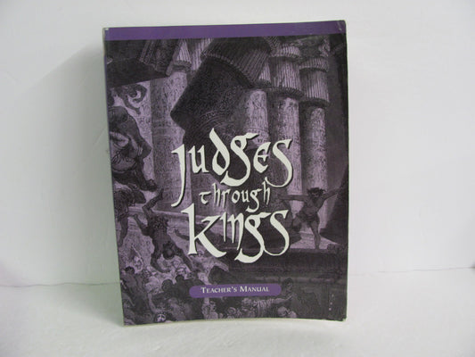 Judges through Kings Veritas Teacher Manual  Pre-Owned Elementary Bible Books