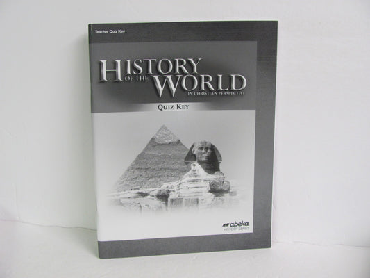 History of the World Abeka Quiz Key Pre-Owned 7th Grade History Textbooks