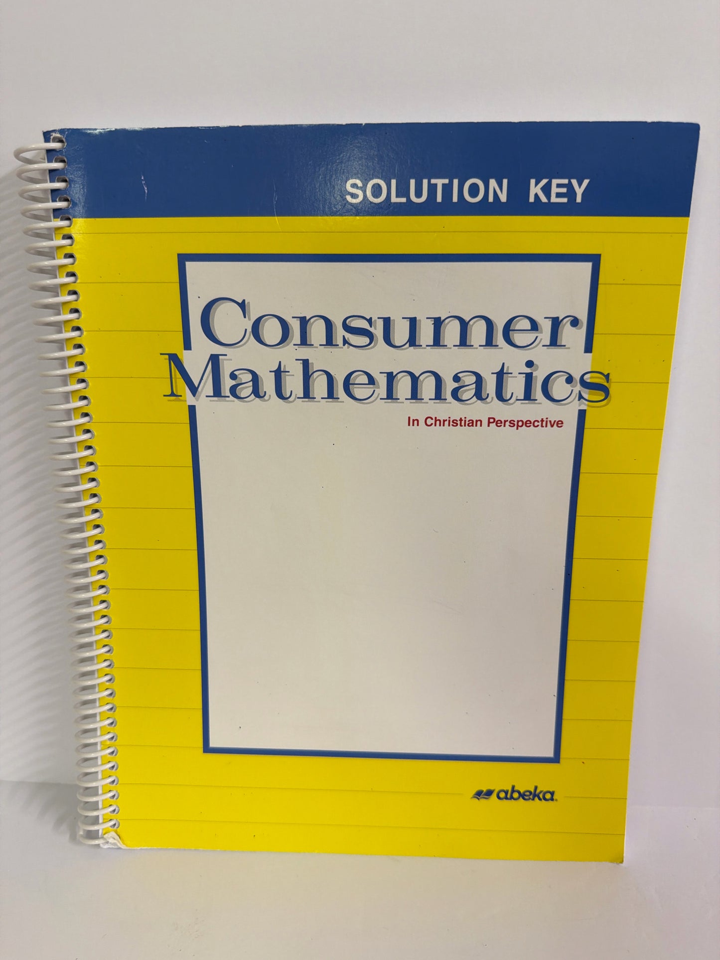Consumer Mathematics Abeka Solution Key Pre-Owned Mathematics Textbooks