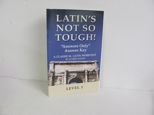 Latin's Not So Tough! Greek & Stuff Answer Key  Pre-Owned Latin Books
