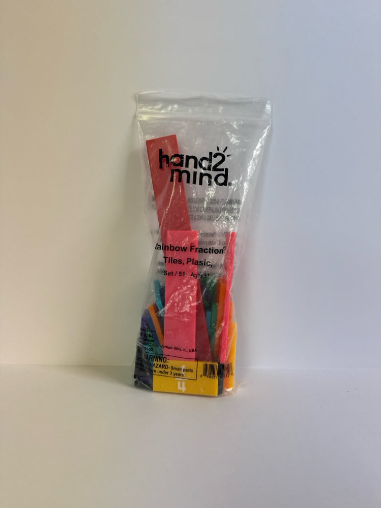 Rainbow Fraction Tiles Hand2Mind Manipulative Set Pre-Owned Manipulatives