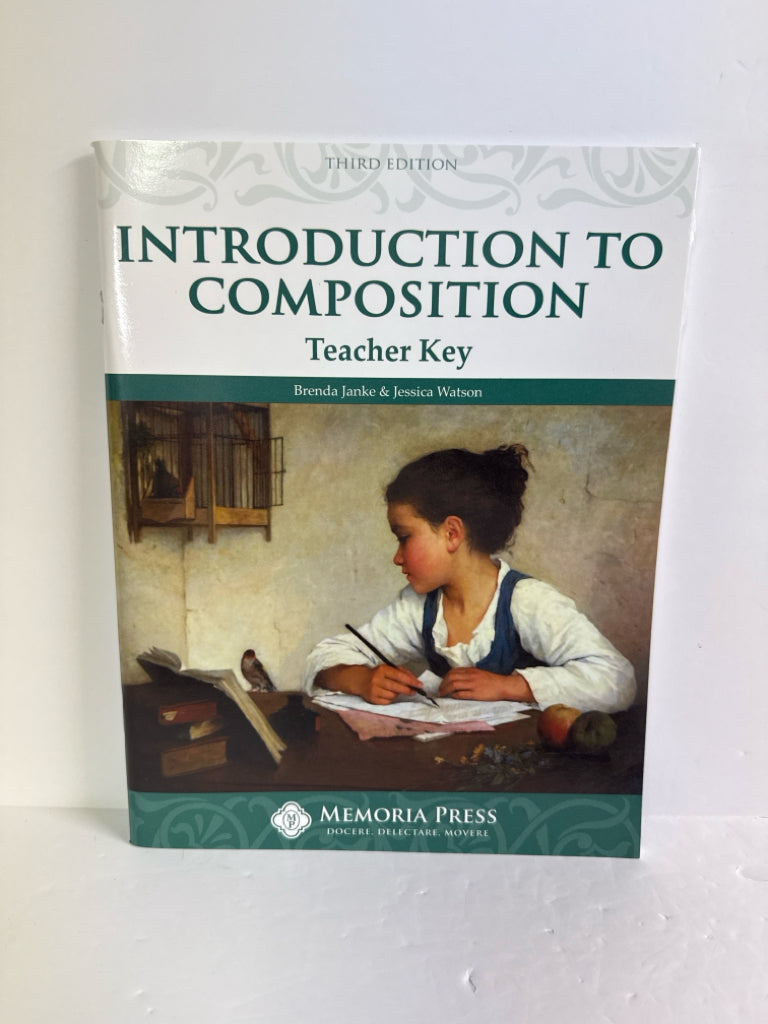 Introduction to Composition Memoria Press Teacher Key Pre-Owned Memoria Press