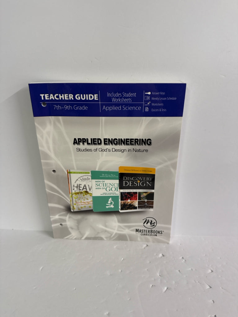 Applied Engineering MasterBooks Teacher Guide Pre-Owned Science Textbooks