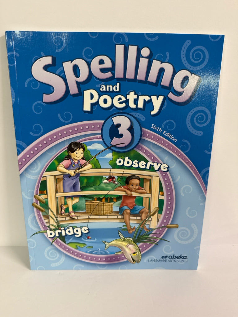 Spelling and Poetry 3 Abeka Student Workbook Pre-Owned Language Textbooks
