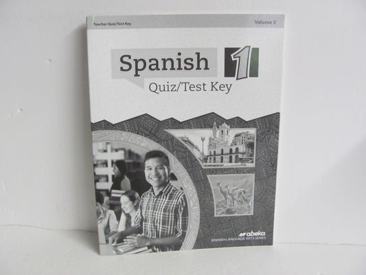 Spanish 1 Volume 2 Abeka Quiz/Test Key  Pre-Owned High School Spanish Books