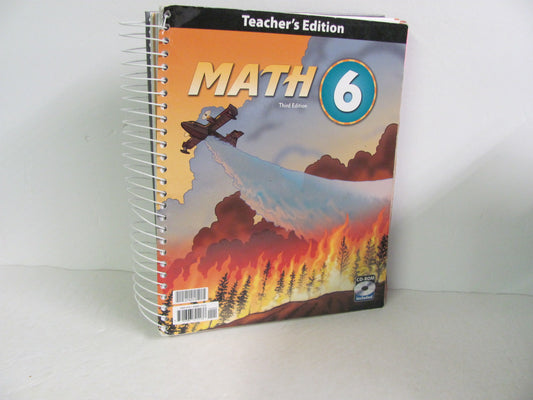 Math 6 BJU Press Teacher Edition  Pre-Owned 6th Grade Mathematics Textbooks