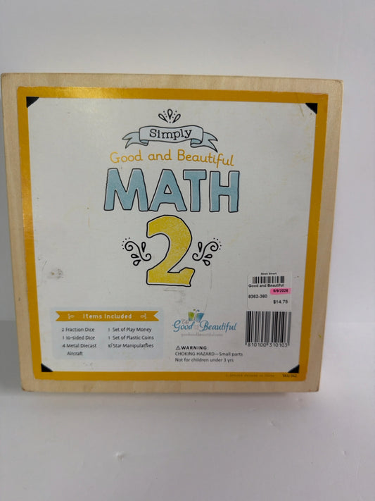 Math 2 The Good and the Beautiful Manipulative Set Pre-Owned Good and Beautiful