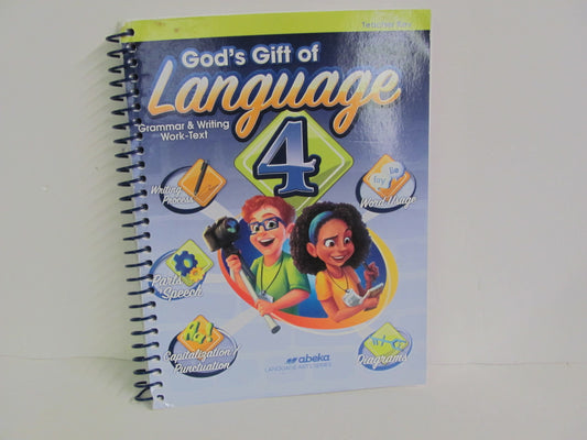 Language 4 Abeka Teacher Key  Pre-Owned 4th Grade Language Textbooks