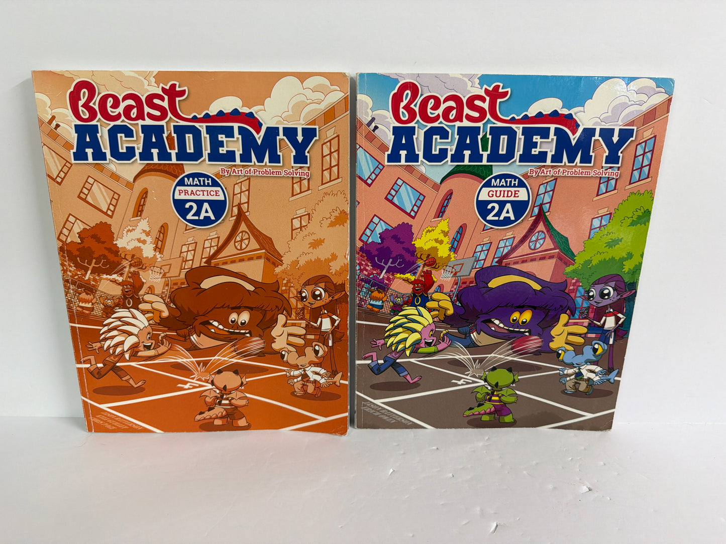 Math Guide 2A Beast Academy Set Pre-Owned Elementary Mathematics Textbooks