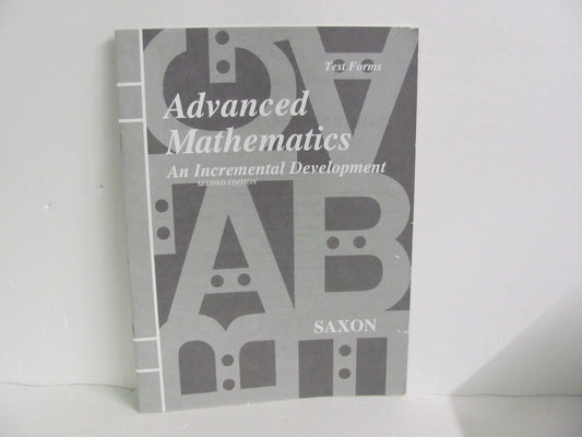 Advanced Mathematics Saxon Tests  Pre-Owned High School Mathematics Textbooks