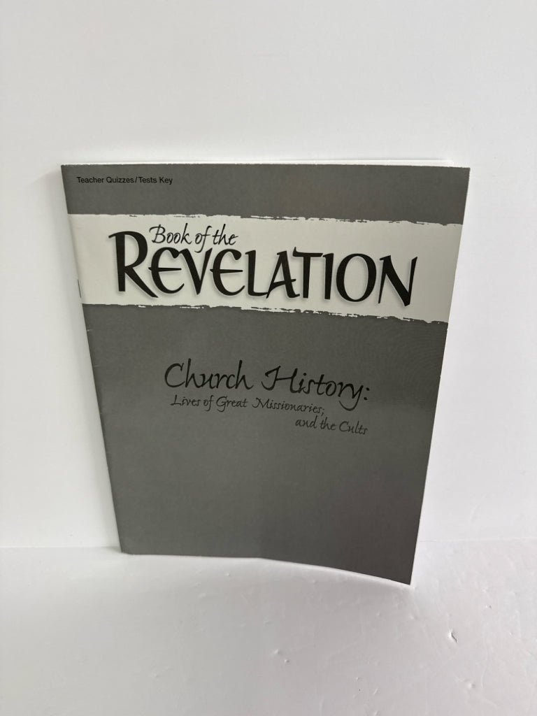 Book of the Revelation Abeka Quizzes/Tests Key Pre-Owned Bible Textbooks