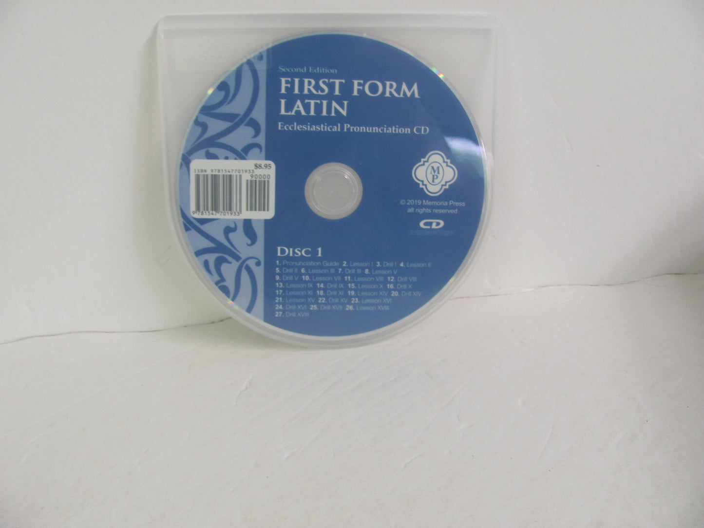 First Form Latin Memoria Press CD-Rom Pre-Owned High School Latin Books