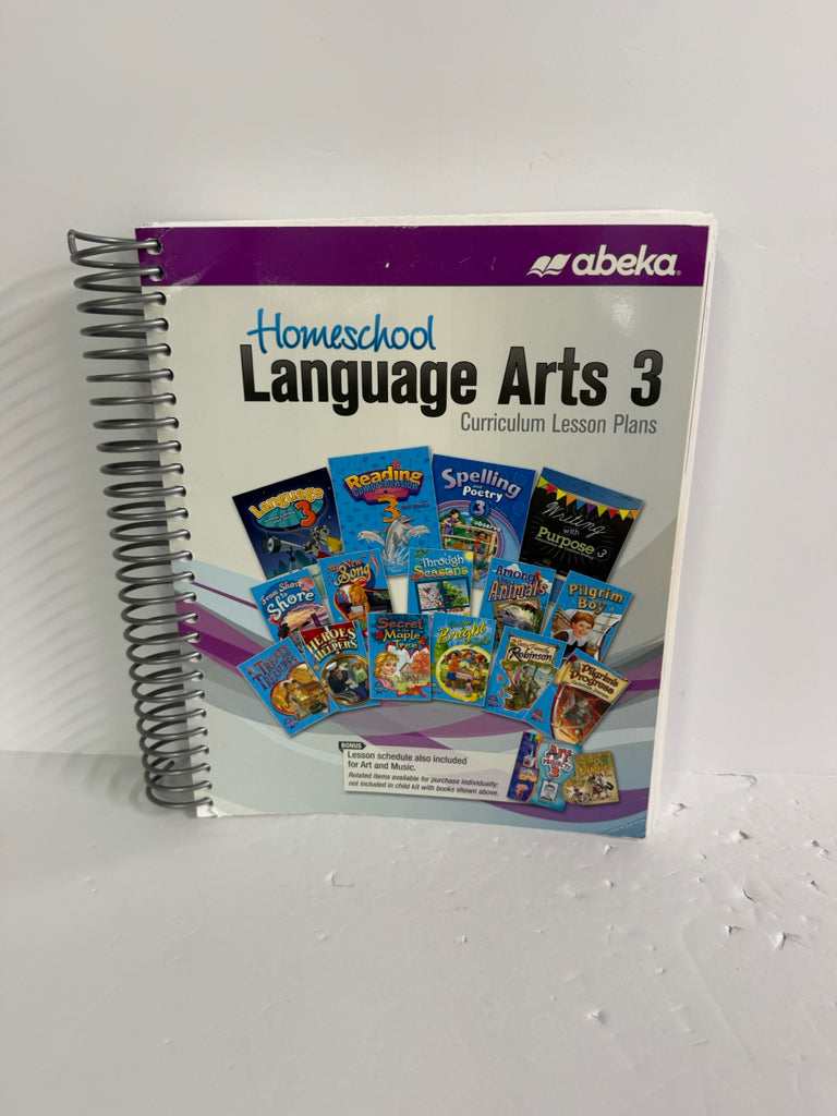Language Arts 3 Abeka Curriculum/Lesson Plan Pre-Owned Language Textbooks
