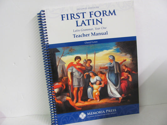 First Form Latin Memoria Press Teacher Manual  Pre-Owned High School Latin Books