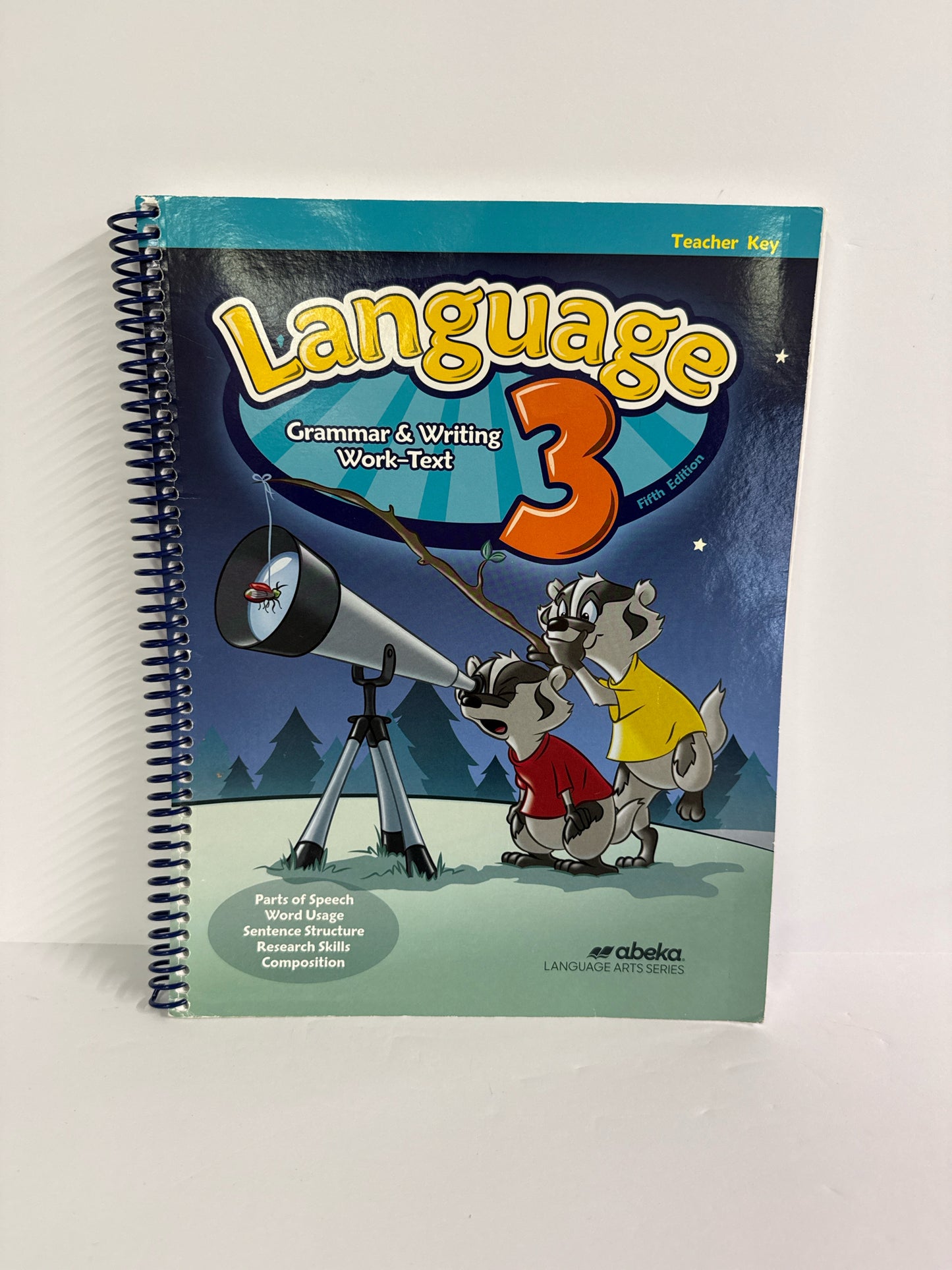 Language 3 Abeka Teacher Key Pre-Owned 3rd Grade Language Textbooks