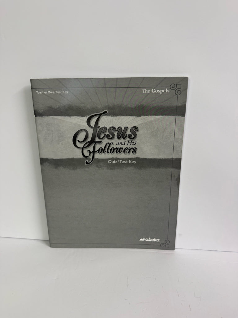 Jesus and His Followers Abeka Quiz/Test Key Pre-Owned Bible Textbooks