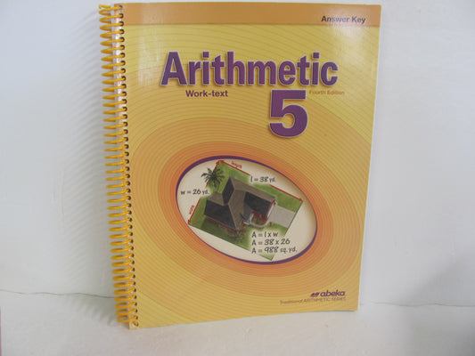 Arithmetic 5 Abeka Answer Key  Pre-Owned 5th Grade Mathematics Textbooks