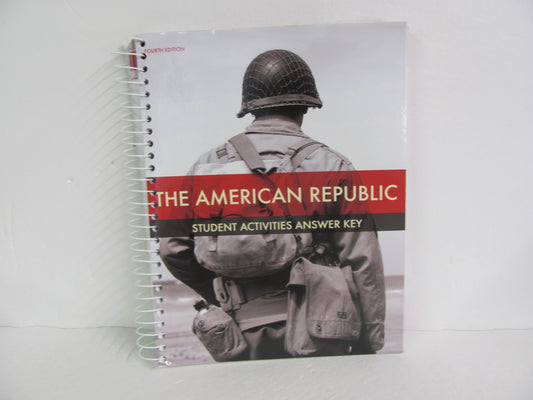 The American Republic Abeka Activity Key Pre-Owned 8th Grade History Textbooks
