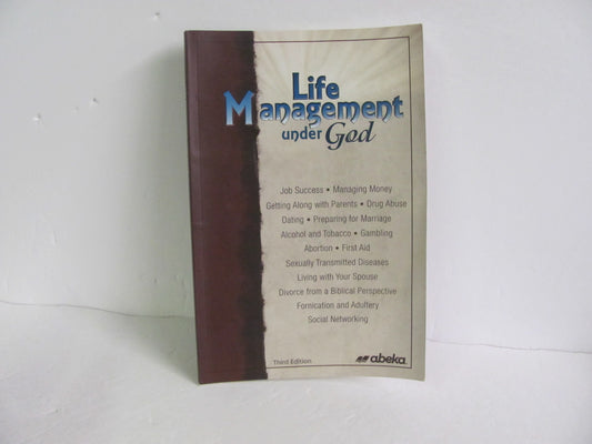 Life Management Under God Abeka Student Book Pre-Owned Bible Textbooks