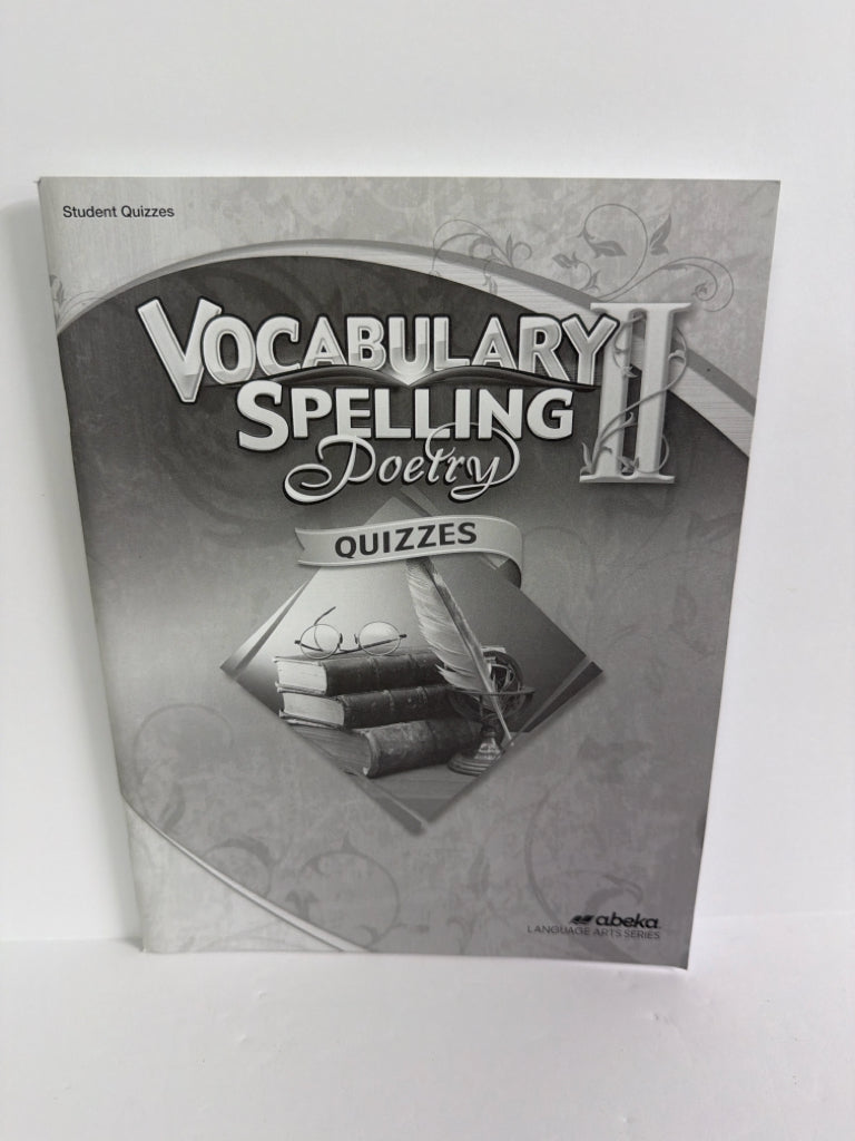 Vocabulary Spelling Poetry II Abeka Quizzes Pre-Owned Language Textbooks