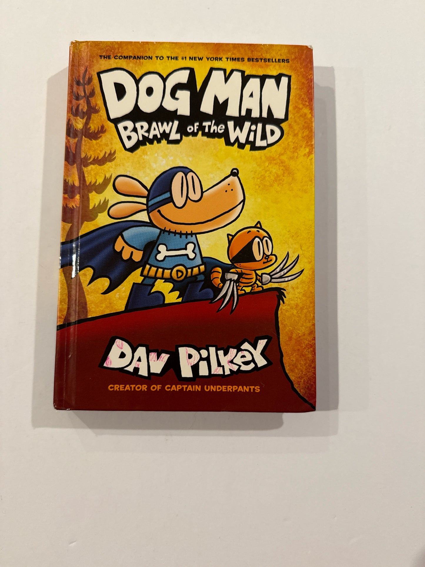 Dog Man Brawl of the Wild Scholastic Pre-Owned Pilkey Elementary Fiction Books