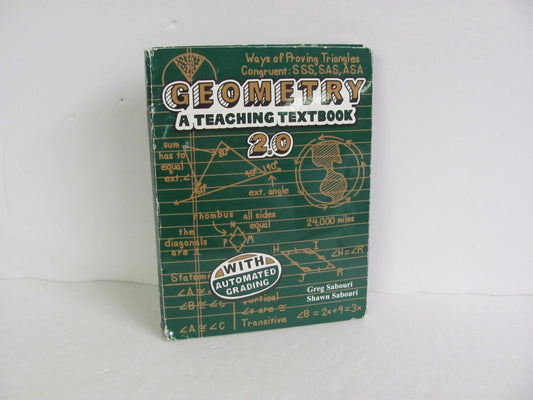 Geometry 2.0 Teaching Textbook DVD Pre-Owned Sabouri Mathematics Textbooks