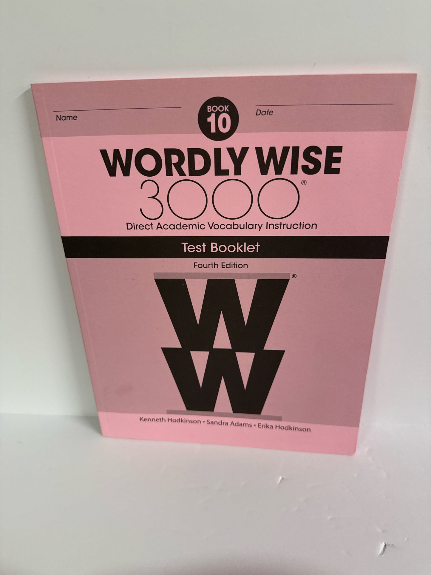 Wordly Wise 3000 Book 10 EPS Test Booklet Pre-Owned Spelling/Vocabulary Books