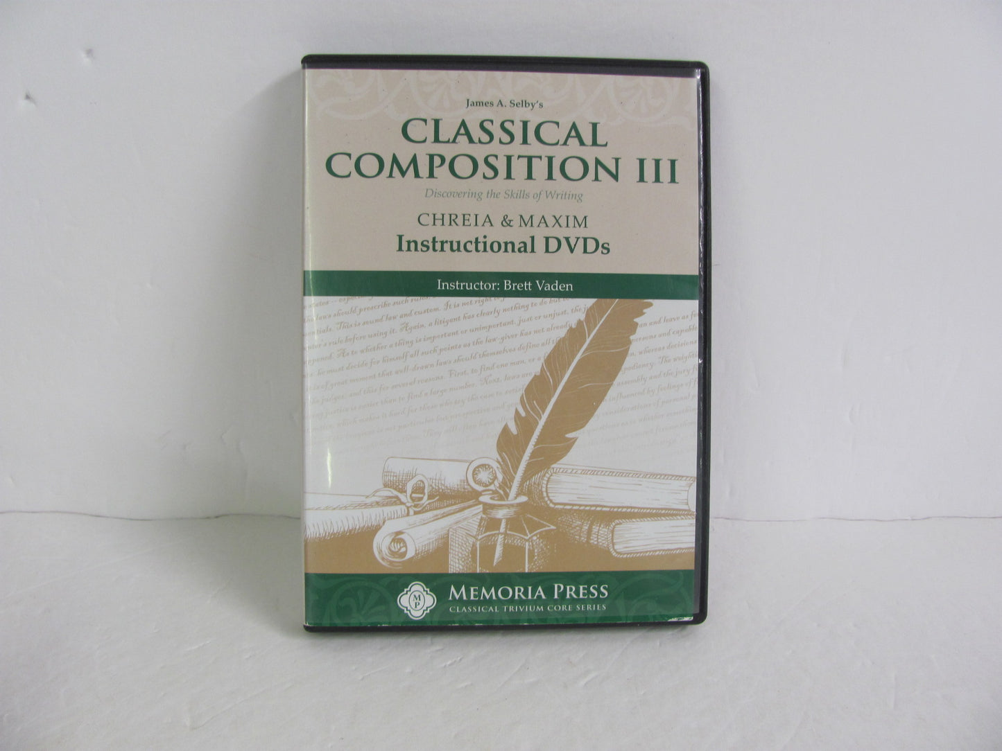 Classical Composition III Memoria Press DVD Pre-Owned Vaden Language Textbooks