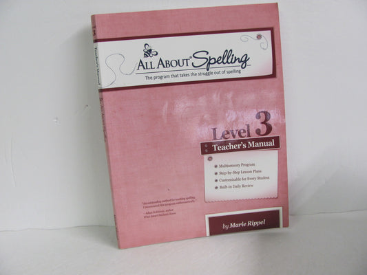All About Spelling Level 3 All About Learning Rippel Spelling/Vocabulary Books