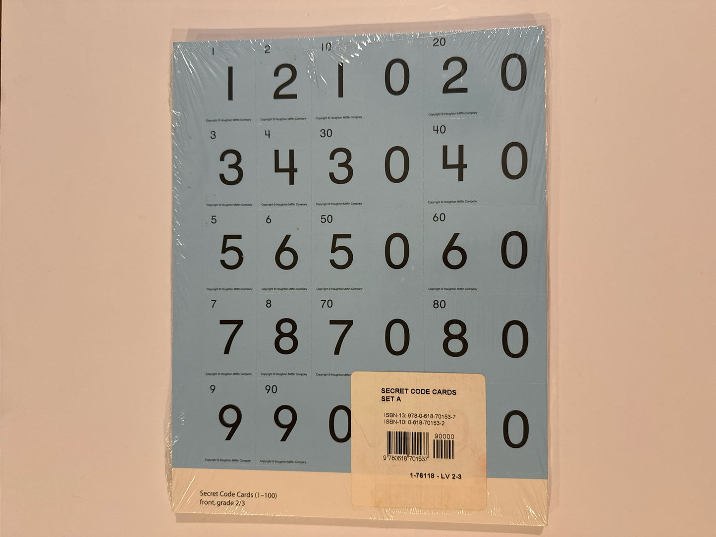 Secret Code Cards Houghton Mifflin Pre-Owned Miscellaneous