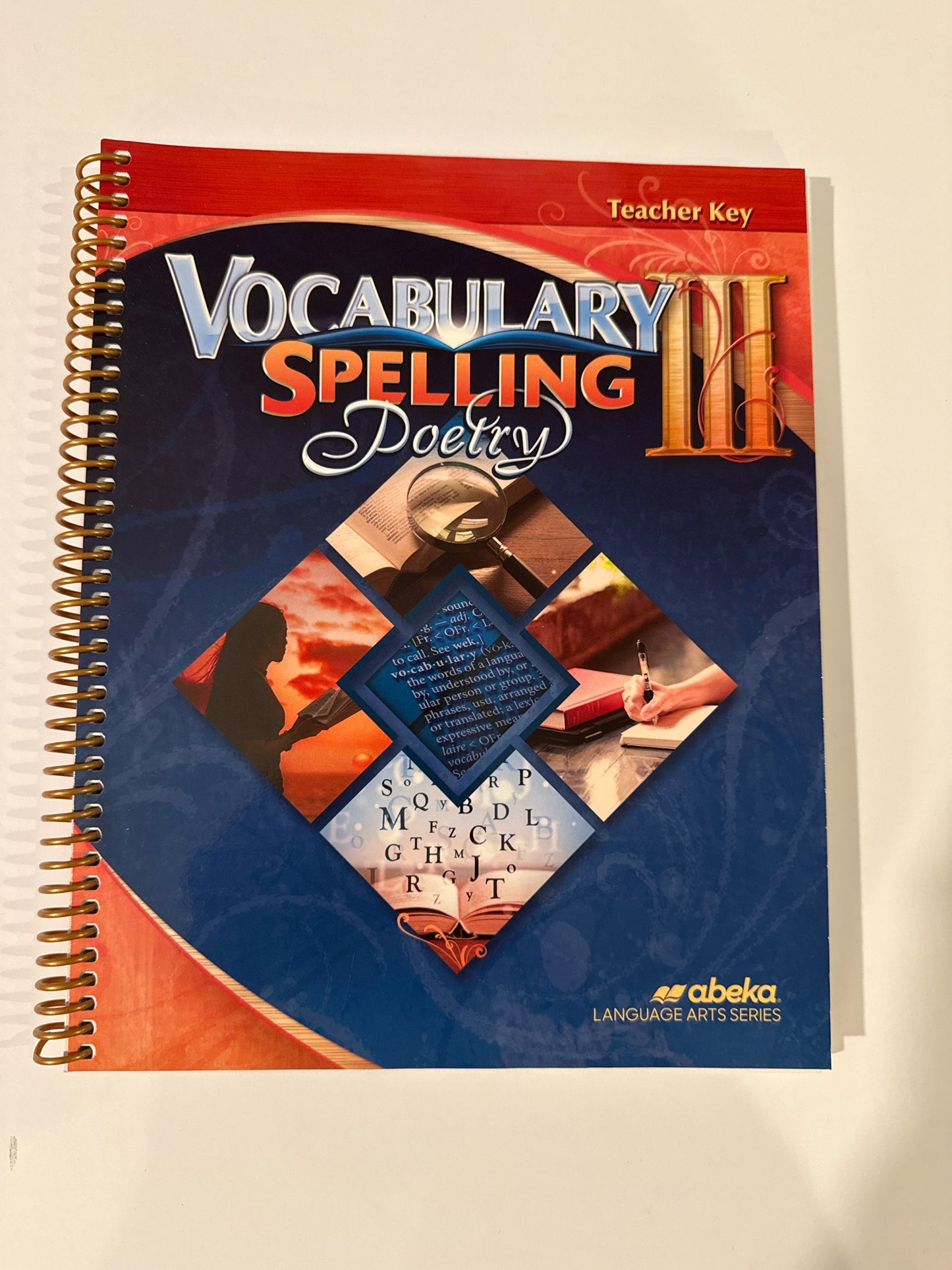 Vocabulary Spelling Poetry III Abeka Teacher Key Pre-Owned Language Textbooks