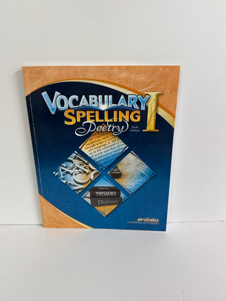 Vocabulary Spelling Poetry I Abeka Student Book Pre-Owned Language Textbooks