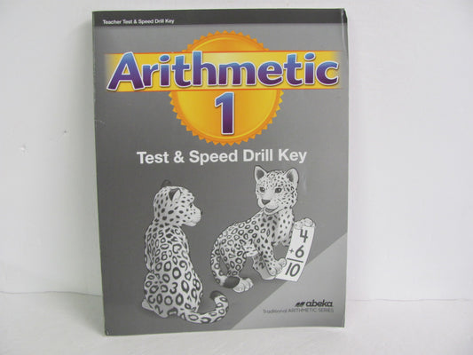 Arithmetic 1 Abeka Test Key Pre-Owned 1st Grade Mathematics Textbooks