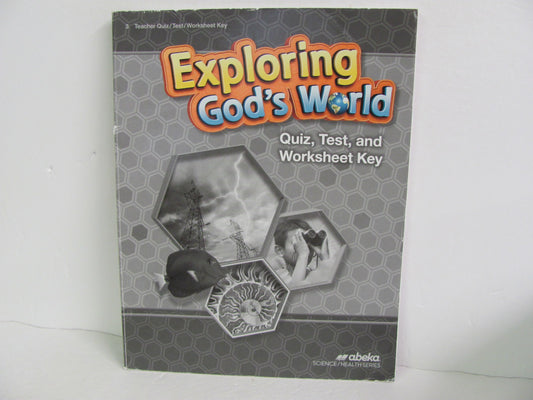 Exploring God's World Abeka Quiz/Test Key  Pre-Owned 3rd Grade Science Textbooks