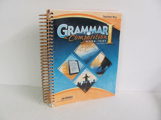 Grammar & Composition 1 Abeka Teacher Key  Pre-Owned Language Textbooks