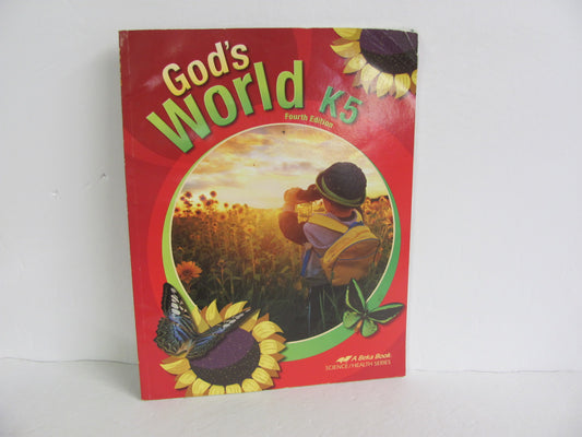 God's World K5 Abeka Student Book Pre-Owned Kindergarten Science Textbooks