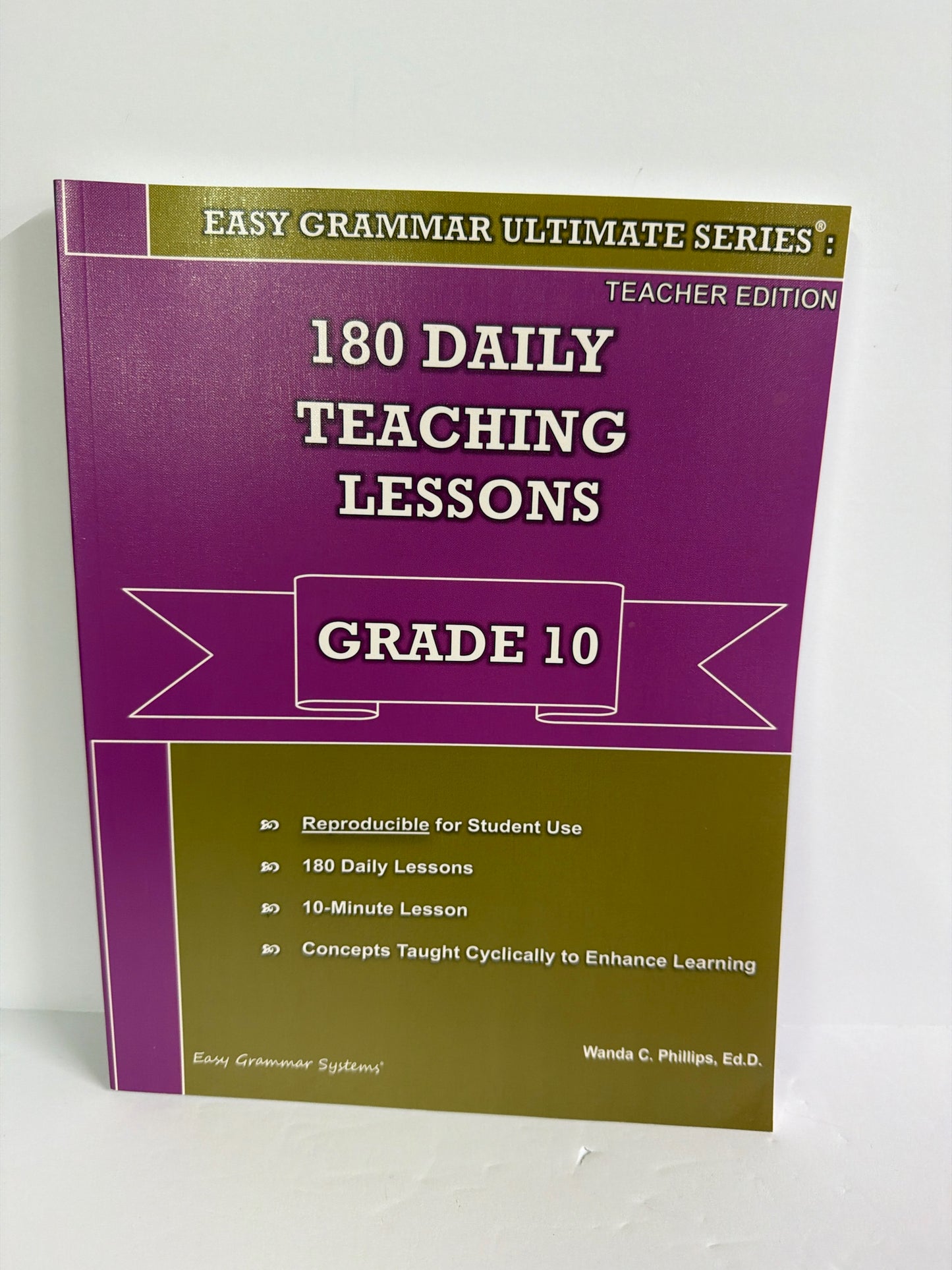 180 Daily Teaching Lessons Easy Grammar Teacher Edition Pre-Owned Grammar Books