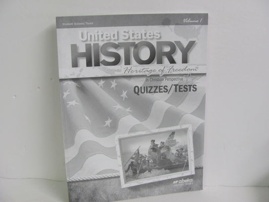 United States History Vol 1 Abeka Quizzes/Tests  Pre-Owned History Textbooks