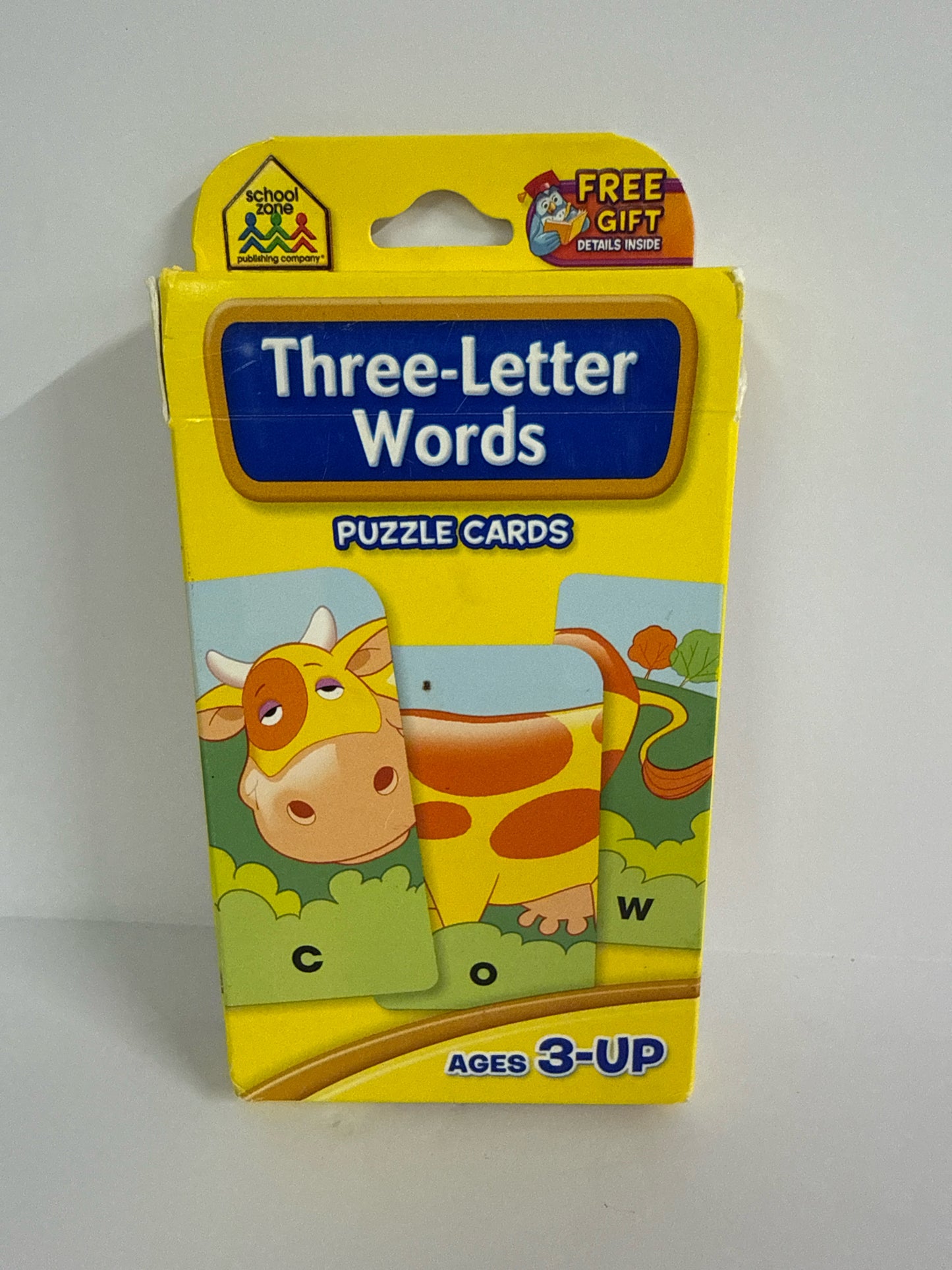 Three Letter Words School Zone Cards Pre-Owned Elementary Language