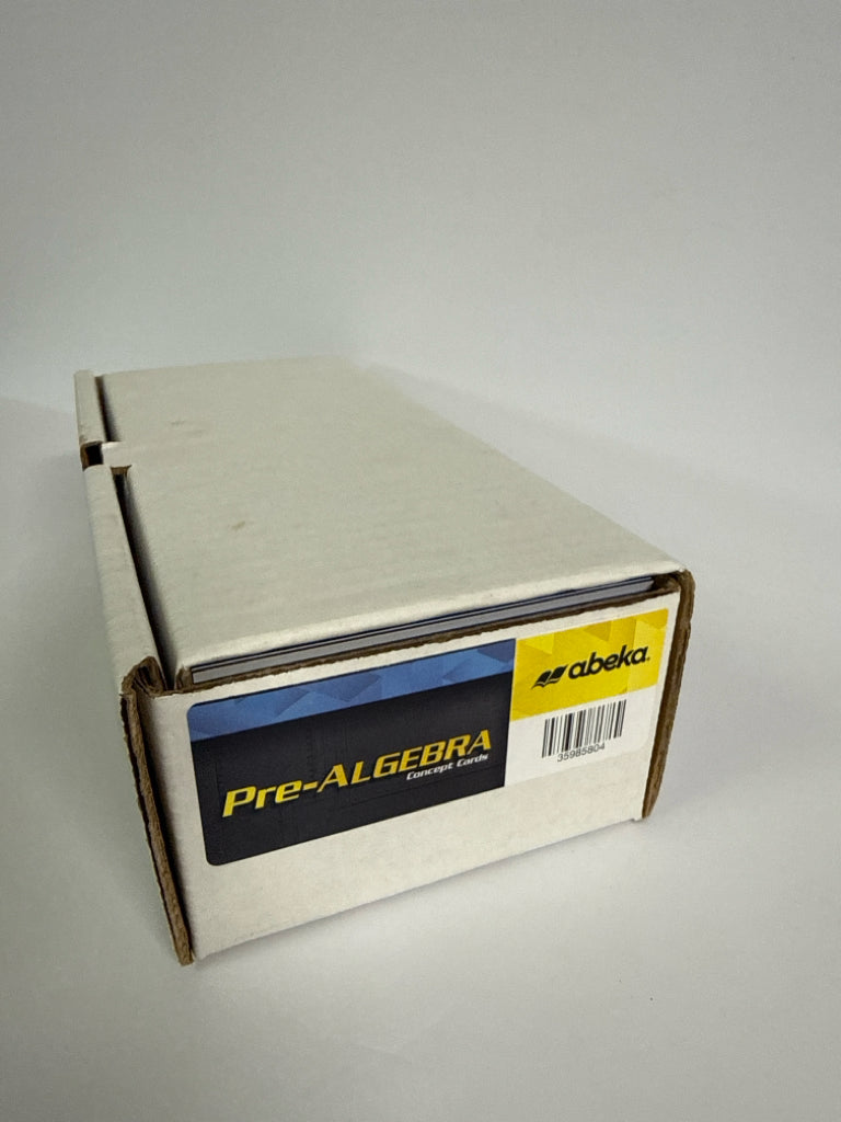 Prealgebra Abeka Concept Cards Pre-owned 8th Grade Mathematics Textbooks