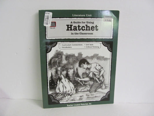 Hatchet Teacher Created Literature Unit  Pre-Owned Paulsen Fiction Books