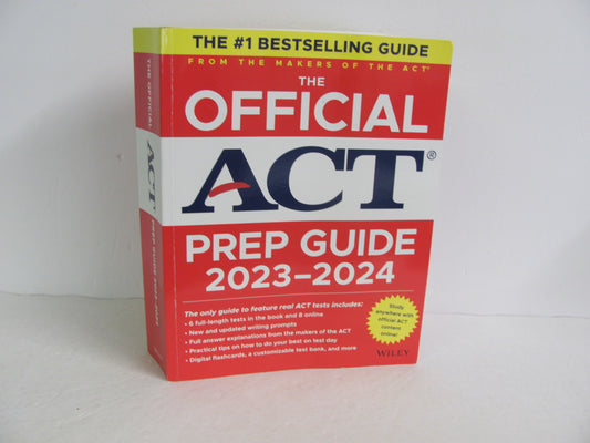 ACT Prep Gudie Wiley Pre-Owned Testing Books