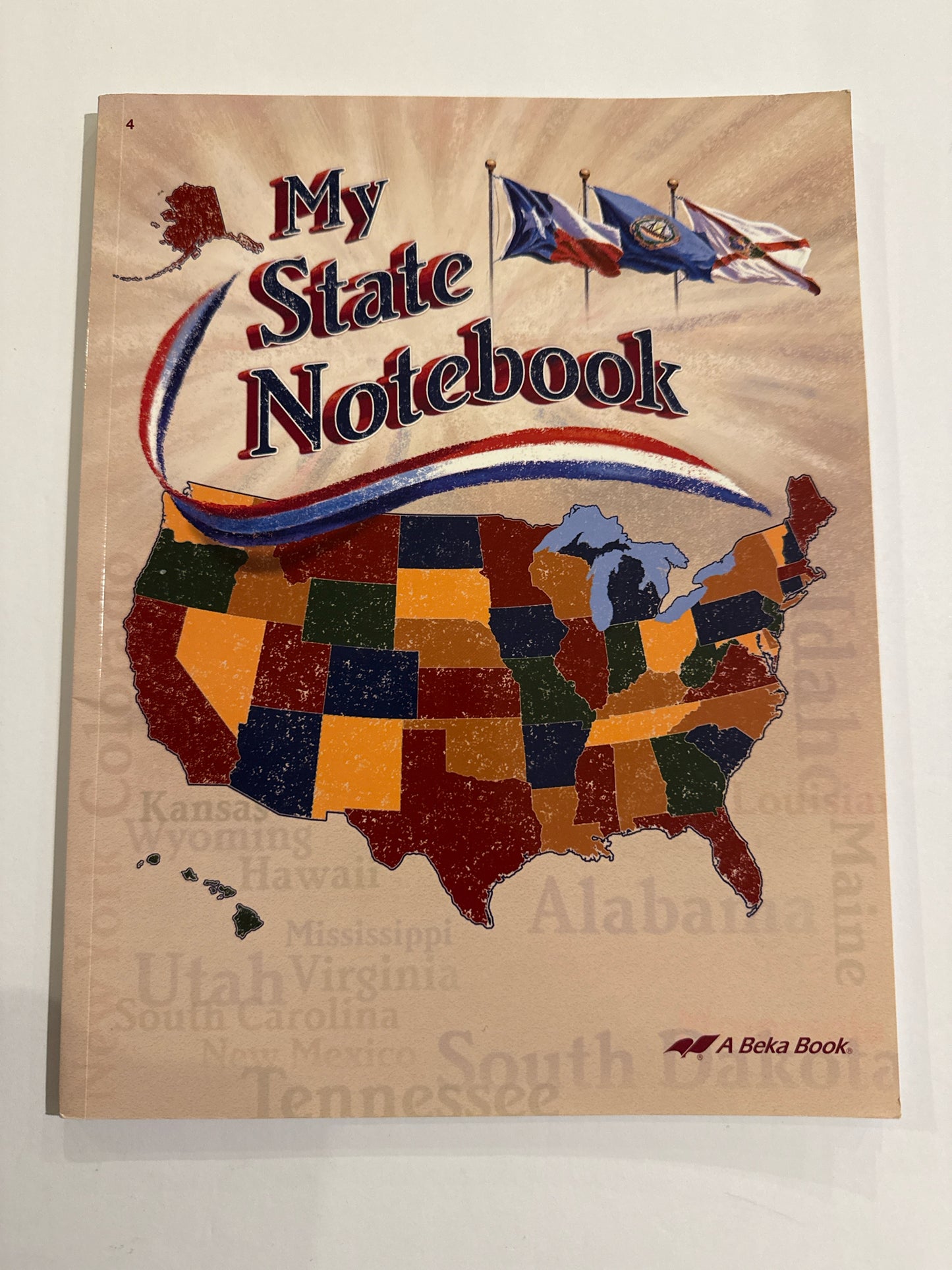 My State Notebook Abeka Pre-Owned 4th Grade State History Books