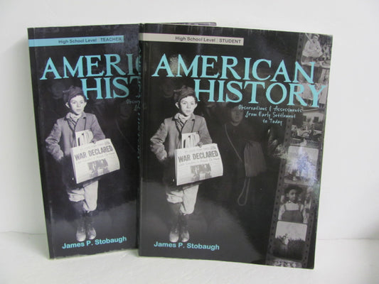 American History Master Books Set  Pre-Owned Stobaugh History Textbooks
