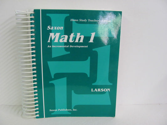 Math 1 Saxon Teacher Edition  Pre-Owned Larson 1st Grade Mathematics Textbooks